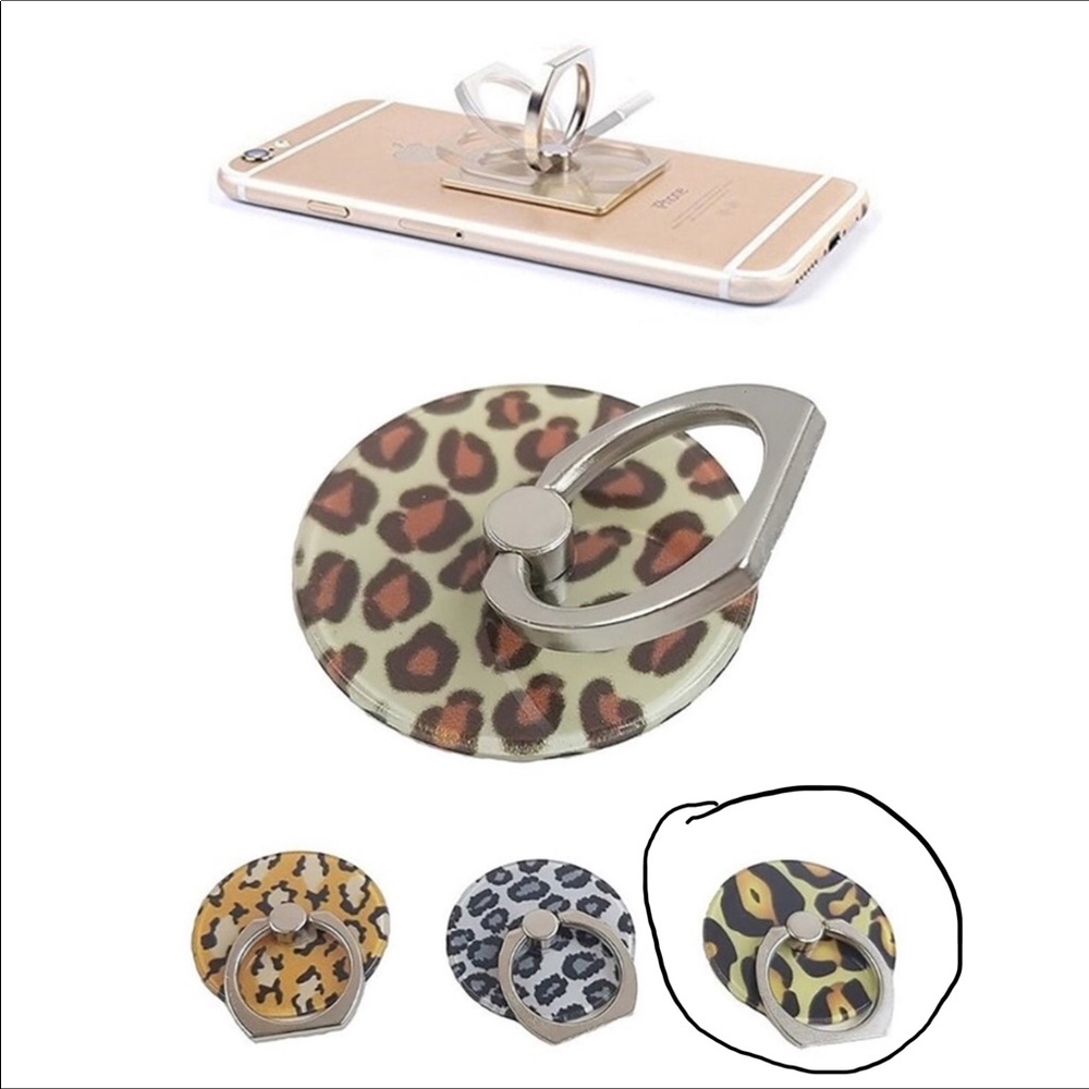 🌟Animal print phone ring kickstand🌟